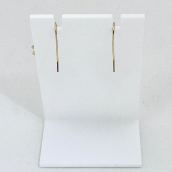 Avon New in Box Gold Tone Palm Leaf Earrings on Wires - Picture 3 of 5